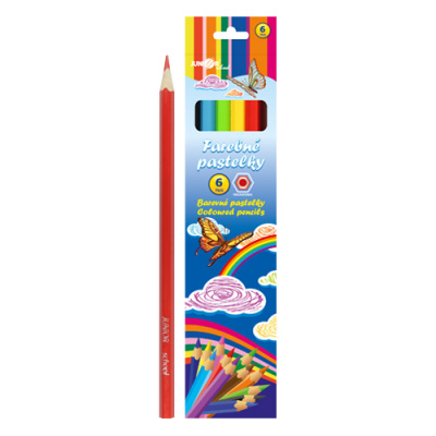 Pastelky JUNIOR šesťhranné 6 ks