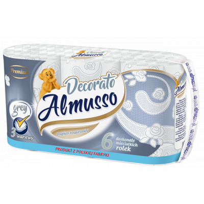 Toaletný papier Almusso Decorato Biela / 6 ks 