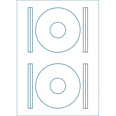 Print etikety CD ROM 114 / 40 