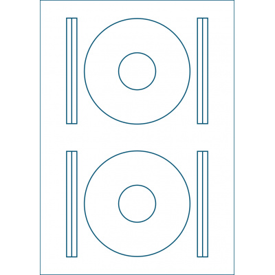 Print etikety CD ROM 114 / 40 