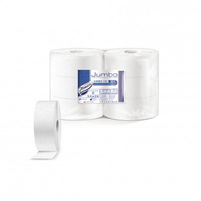 Toaletný papier PL JUMBO 170 (24 lux) Biely