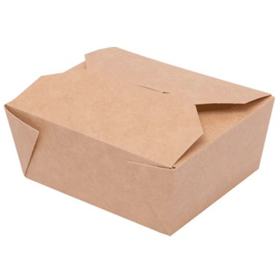 Lunch box papierový 1600ml 20x24x6,5cm / 50 ks