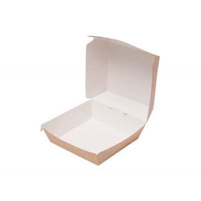 Hamburger box papierový  11,5x10,5x8 cm /75 ks